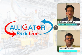 Alligator MAS Systems Pvt. Ltd., a joint venture of industry leaders Alligator Automations India Pvt. Ltd. and MAS SYSTECH Pvt. Ltd. with a strategic focus on case packaging and end-of-line solutions.